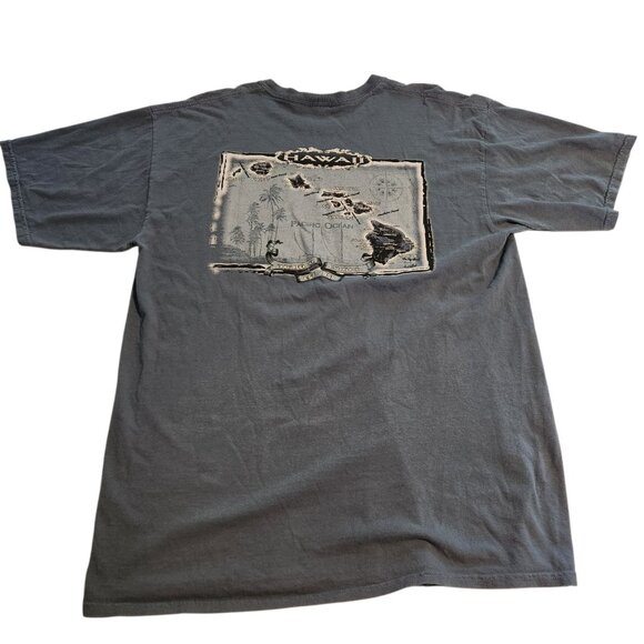 Hawaii T-Shirt Blue Hawaiian Islands Print Colorwash Tees Mens Size XL EUC - Picture 1 of 9